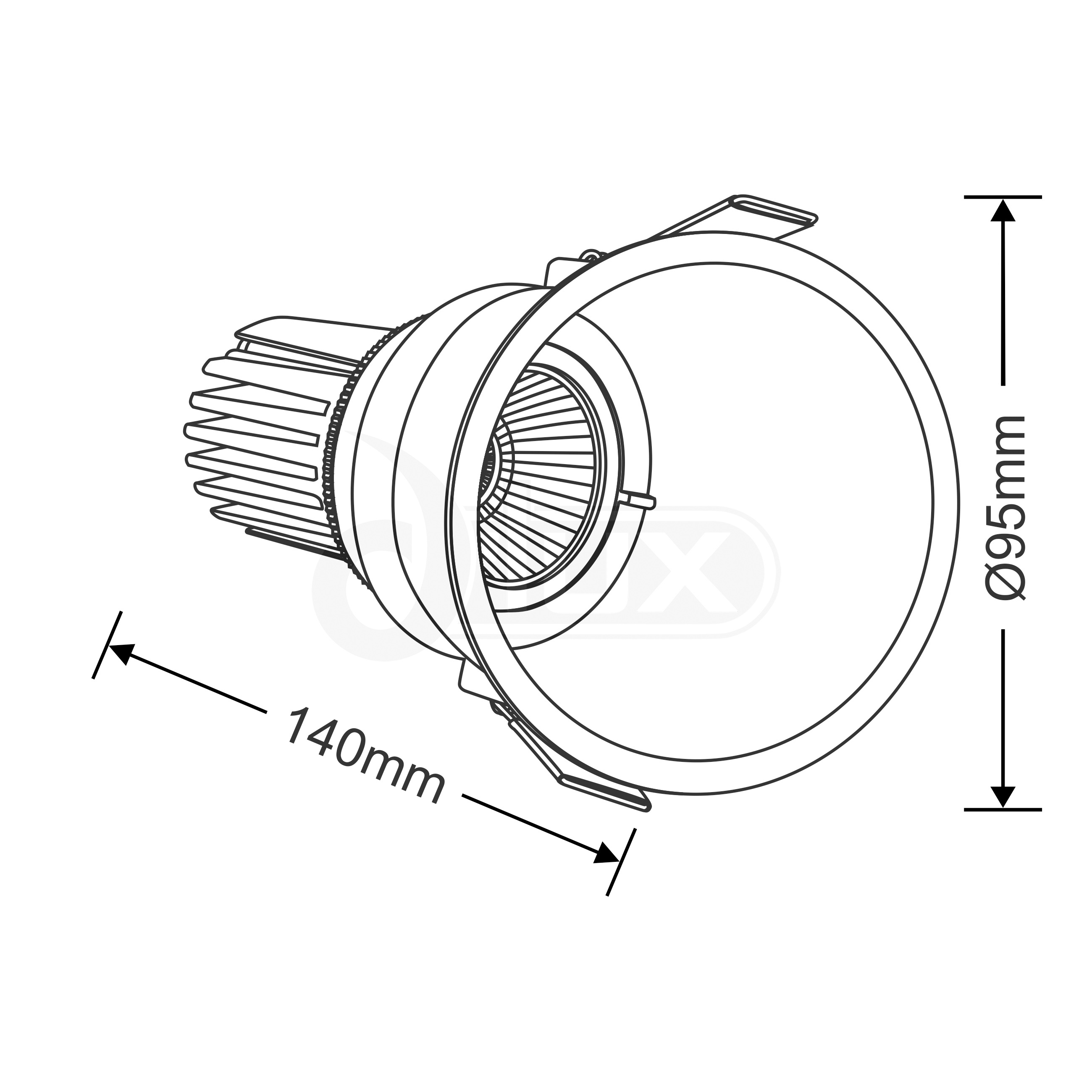 Brone 12 Recessed Ceiling Luminaires Dlux Round Recess Ceiling